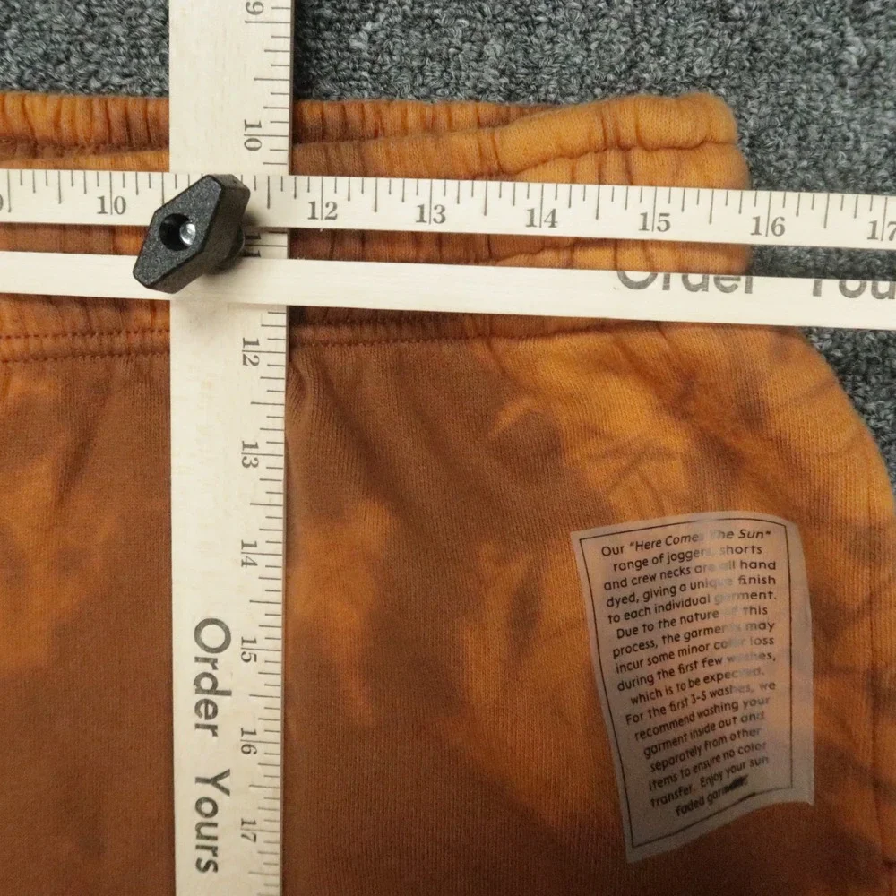 Alphalete Pants Mens Large Orange  Joggers Tapered Athletic Sweatpants Tie Dye‎